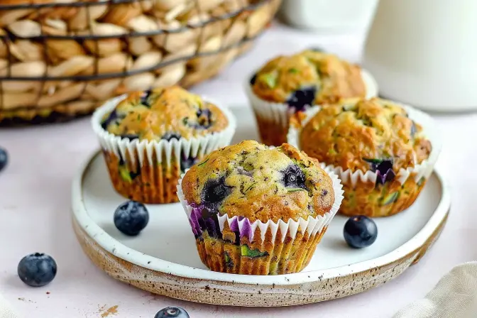 blueberry zucchini muffins
