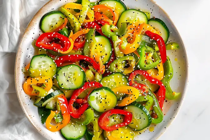 cucumber pepper salad