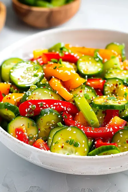 cucumber pepper salad