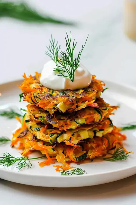 zucchini carrot fritters