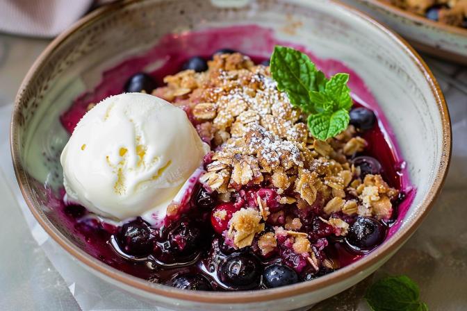 blueberry crisp recipe