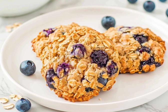 blueberry oatmeal cookies