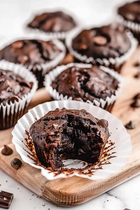 chocolate zucchini muffins
