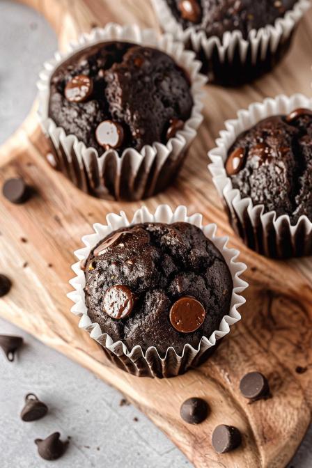 chocolate zucchini muffins
