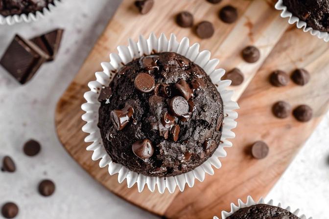 chocolate zucchini muffins