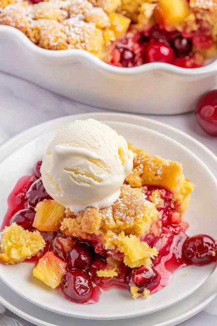 pineapple cherry dump cake