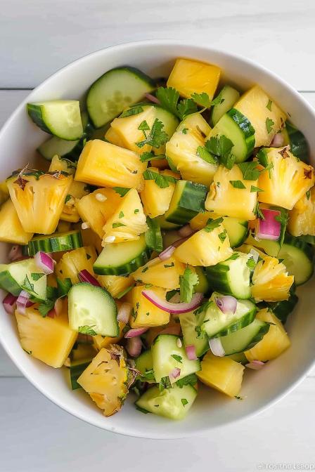 pineapple cucumber salad