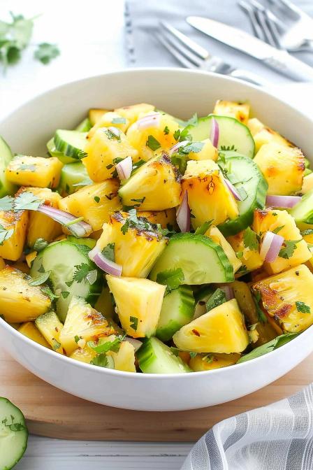 pineapple cucumber salad