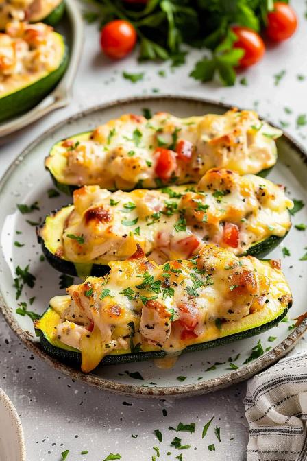 zucchini boats chicken