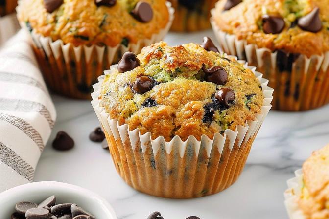 zucchini chocolate chip muffins